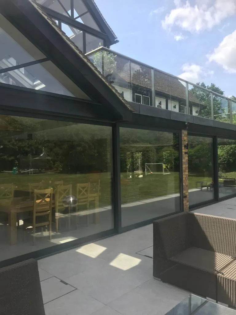 glass walls